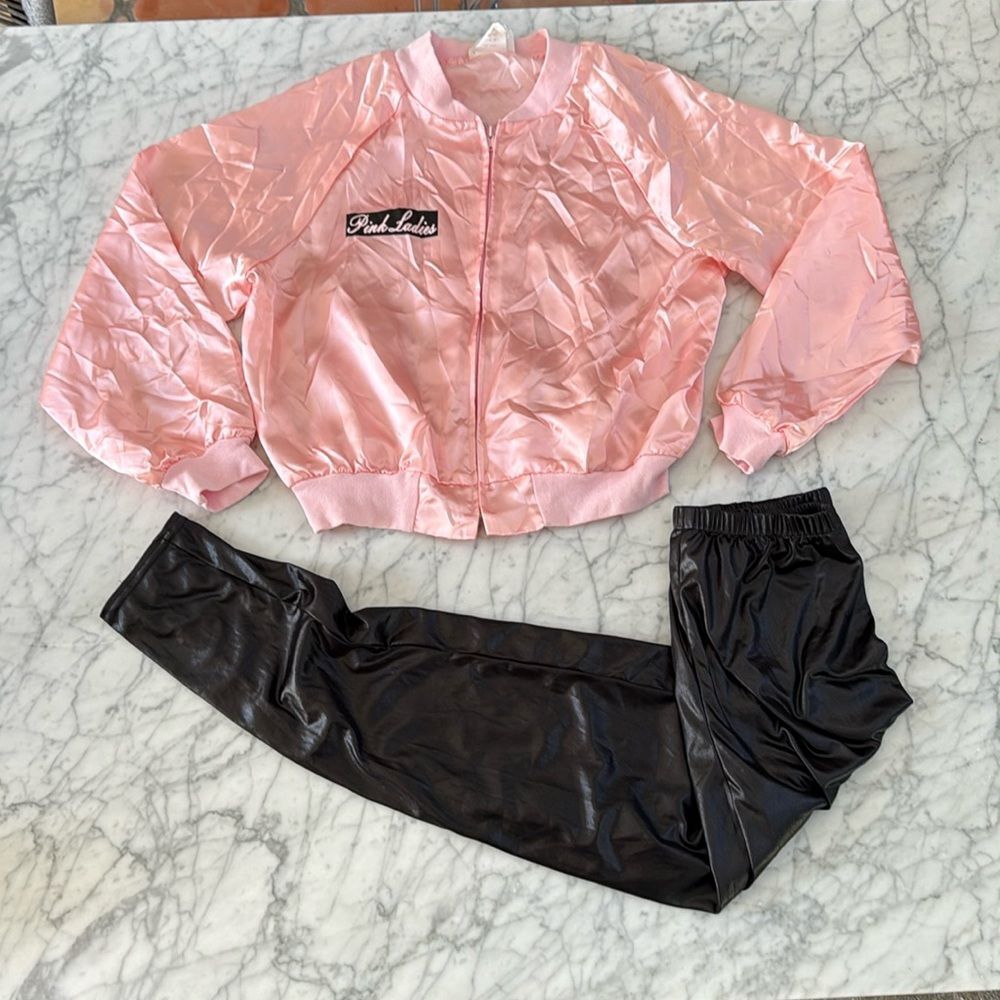 Pink Lady Costume Women's Sz M Halloween Jacket and Pants Greece